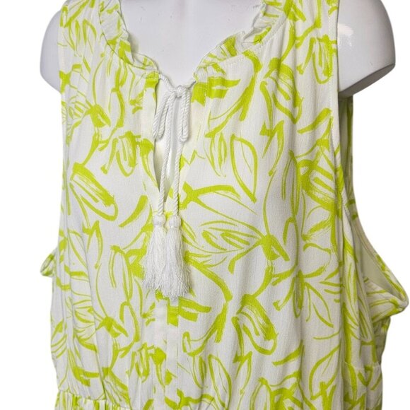 Torrid Midi Wash Gauze Tiered Dress, Floral, Tie Neck, Plus Size, 4X, NWT - Picture 5 of 8